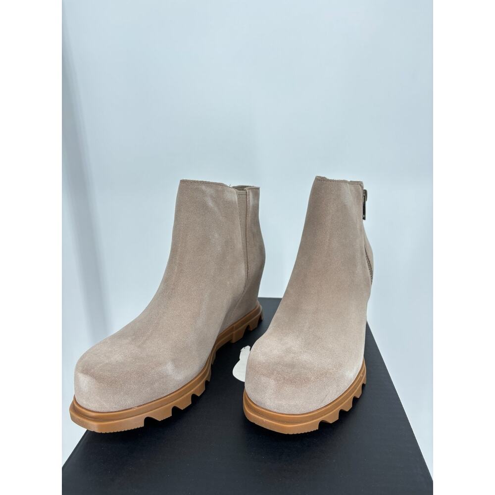 Sorel Joan of Arctic Wedge III Zip Boots Womens 11 Omega Taupe Suede Waterproof - Picture 3 of 5